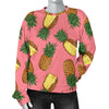 Pink Cutting Pineapple Print Sweatshirt-grizzshop