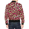 Pink Dot Cheetah Leopard Pattern Print Men's Bomber Jacket-grizzshop