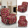 Pink Dot Cheetah Leopard Pattern Print Recliner Cover-grizzshop