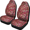 Pink Dot Cheetah Leopard Pattern Print Universal Fit Car Seat Cover-grizzshop