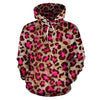 Pink Dot Cheetah Leopard Pattern Print Women Men Pullover Hoodie-grizzshop