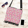 Pink Fairy Pattern Print Crossbody Bags-grizzshop