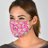 Pink Fairy Pattern Print Face Mask-grizzshop