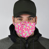 Pink Fairy Pattern Print Face Mask-grizzshop