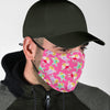 Pink Fairy Pattern Print Face Mask-grizzshop