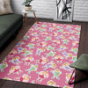 Pink Fairy Pattern Print Floor Mat-grizzshop