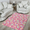 Pink Fairy Pattern Print Floor Mat-grizzshop