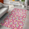 Pink Fairy Pattern Print Floor Mat-grizzshop