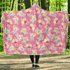 Pink Fairy Pattern Print Hooded Blanket-grizzshop