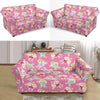 Pink Fairy Pattern Print Loveseat Cover-grizzshop