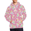 Pink Fairy Pattern Print Men Pullover Hoodie-grizzshop