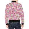 Pink Fairy Pattern Print Men's Bomber Jacket-grizzshop