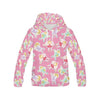 Pink Fairy Pattern Print Women Pullover Hoodie-grizzshop