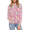 Pink Fairy Pattern Print Women Pullover Hoodie-grizzshop