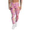 Pink Flamingo Summer Beach Print Pattern Men's Leggings-grizzshop