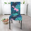 Pink Floral Tropical Palm Leaves Hawaiian Pattern Print Chair Cover-grizzshop