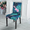 Pink Floral Tropical Palm Leaves Hawaiian Pattern Print Chair Cover-grizzshop