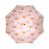 Pink Fox Pattern Print Foldable Umbrella-grizzshop