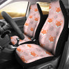 Pink Fox Pattern Print Universal Fit Car Seat Cover-grizzshop