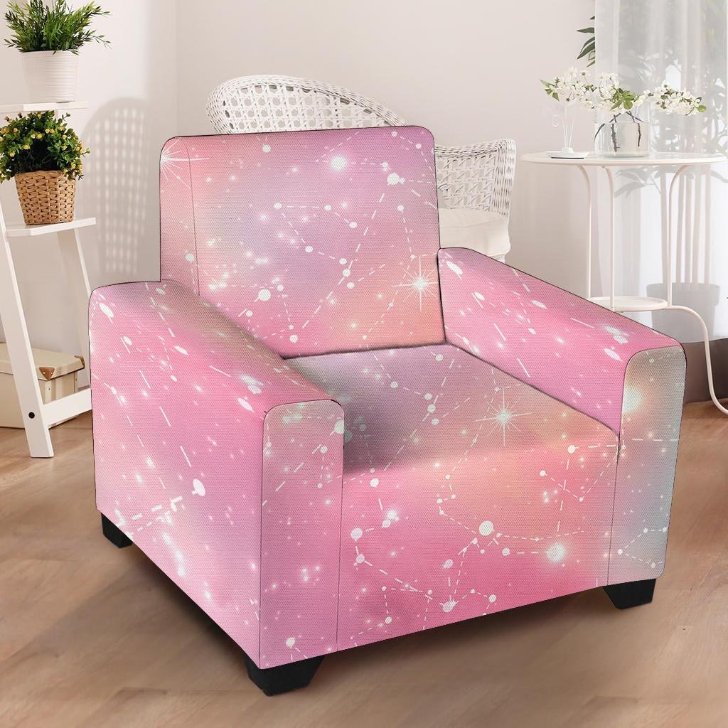 Pink Galaxy Stardust Armchair Cover-grizzshop