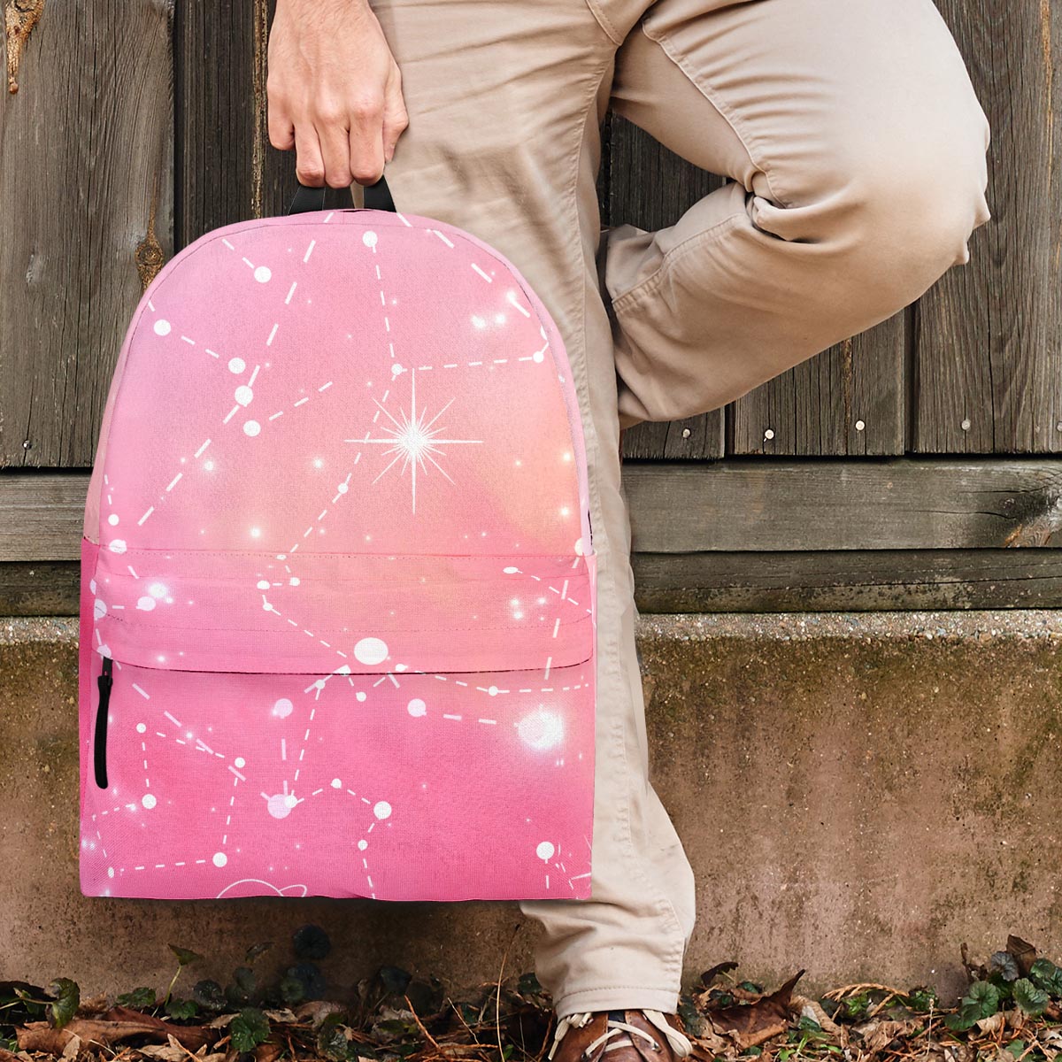 Pink Galaxy Stardust Backpack-grizzshop