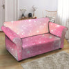 Pink Galaxy Stardust Loveseat Cover-grizzshop