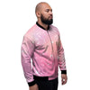 Pink Galaxy Stardust Men's Bomber Jacket-grizzshop