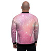 Pink Galaxy Stardust Men's Bomber Jacket-grizzshop