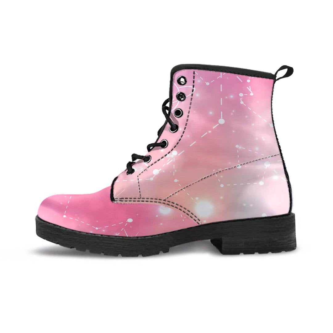 Pink Galaxy Stardust Men's Boots-grizzshop