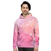 Pink Galaxy Stardust Men's Hoodie-grizzshop