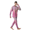 Pink Galaxy Stardust Men's Pajamas-grizzshop