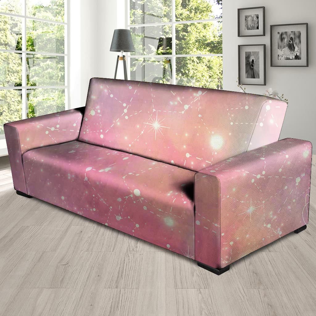 Pink Galaxy Stardust Sofa Cover-grizzshop