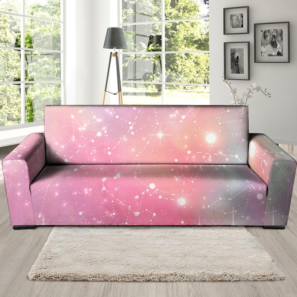 Pink Galaxy Stardust Sofa Cover-grizzshop