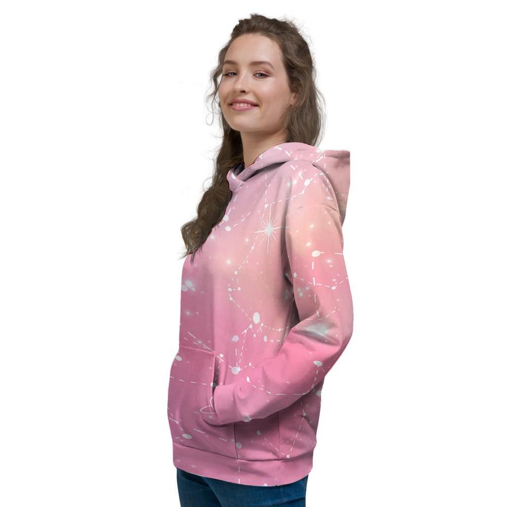 Pink Galaxy Stardust Women's Hoodie-grizzshop