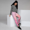 Pink Galaxy Stardust Women's Joggers-grizzshop