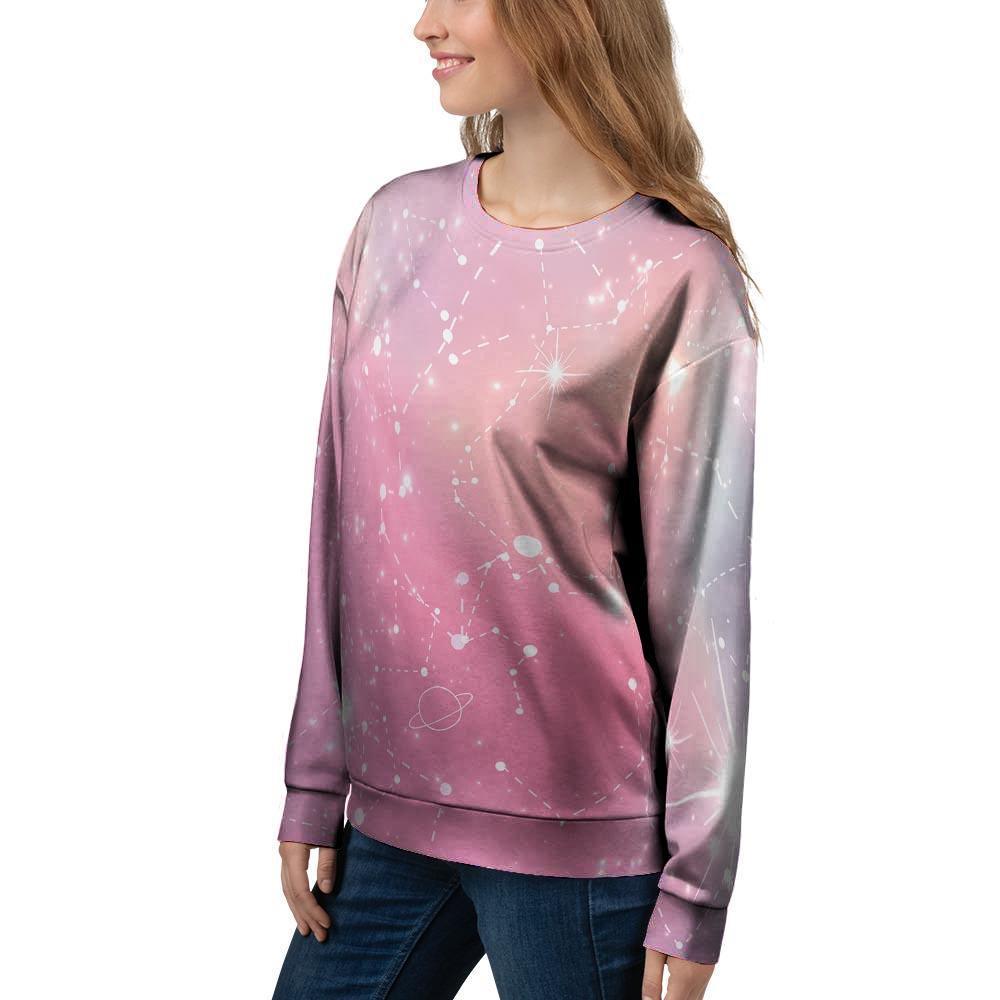 Pink Galaxy Stardust Women's Sweatshirt-grizzshop