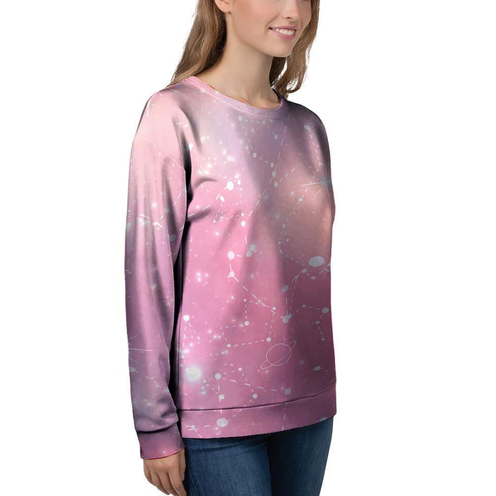 Pink Galaxy Stardust Women's Sweatshirt-grizzshop