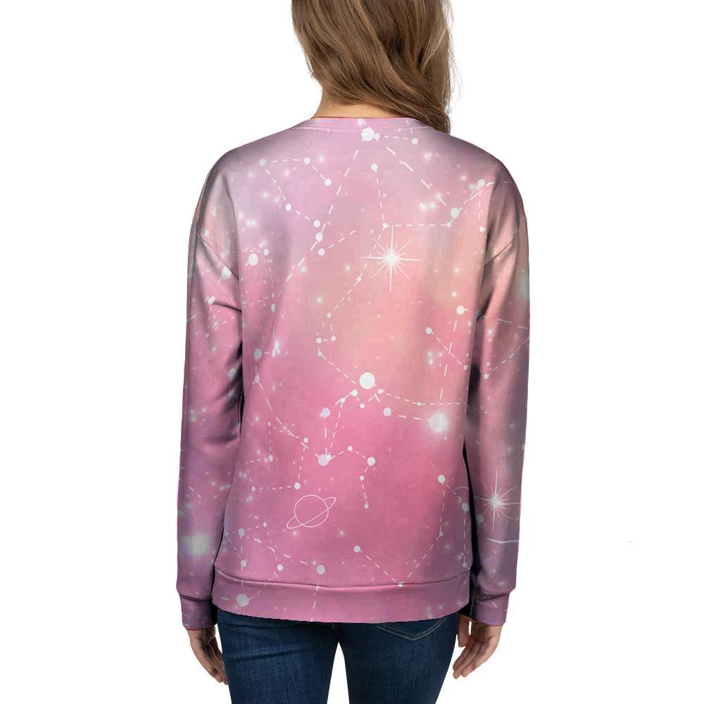 Pink Galaxy Stardust Women's Sweatshirt-grizzshop