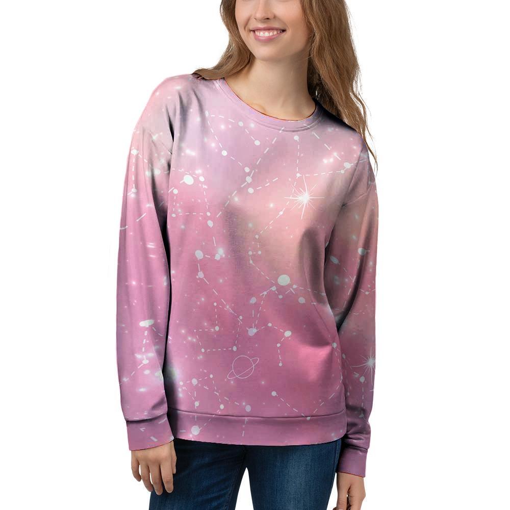 Pink Galaxy Stardust Women's Sweatshirt-grizzshop