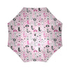 Pink Girly Mermaid Teal Scales Pattern Print Foldable Umbrella-grizzshop