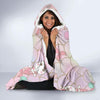 Pink Girly Mermaid Unicon Teal Scales Hooded Blanket-grizzshop