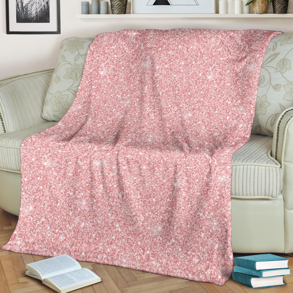 Pink discount glitter blanket