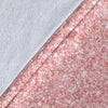 Pink Glitter Pattern Print Blanket-grizzshop