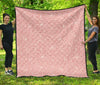 Pink Glitter Pattern Print Quilt-grizzshop