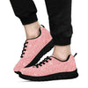 Pink Glitter Pattern Print Sneaker Shoes For Men Women-grizzshop