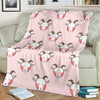 Pink Goat Sheep Pattern Print Blanket-grizzshop