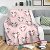 Pink Goat Sheep Pattern Print Blanket-grizzshop