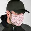 Pink Goat Sheep Pattern Print Face Mask-grizzshop