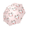 Pink Goat Sheep Pattern Print Foldable Umbrella-grizzshop