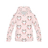 Pink Goat Sheep Pattern Print Men Pullover Hoodie-grizzshop